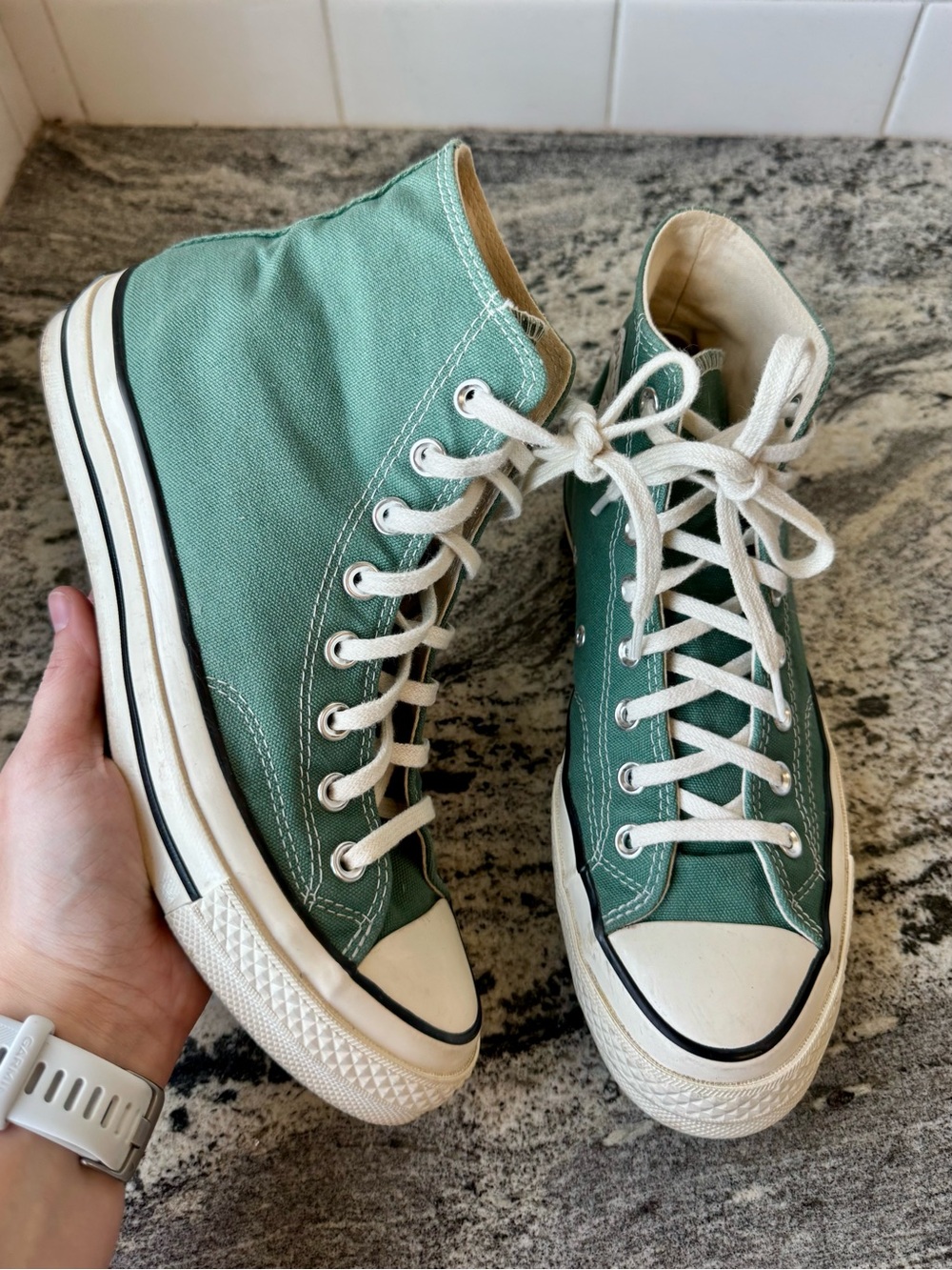 Converse Chuck 70 Vintage High Top in Admiral Elm Green. W 9. VGUC.